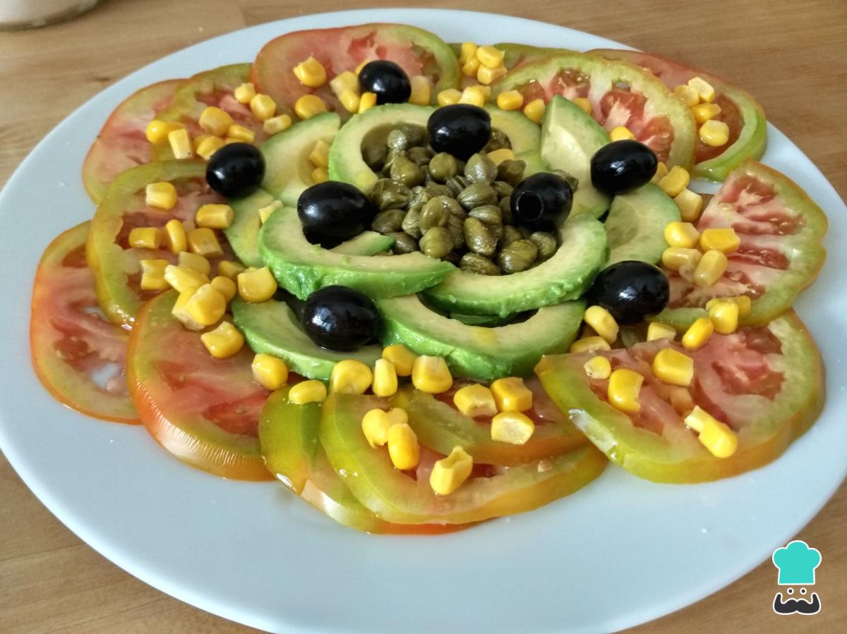 Receta de Ensalada de tomate y alcaparras
