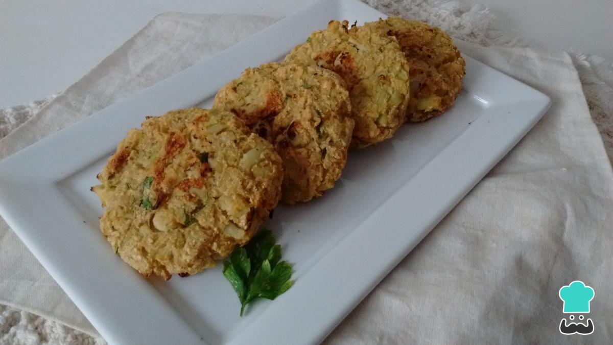 Receta de Hamburguesa de coliflor y queso