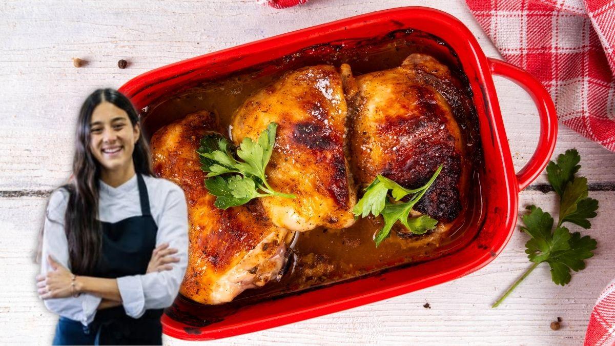 María Lo, cocinera: "El secreto para que el pollo quede jugoso y crujiente es meterlo al horno tres veces siguiendo estos pasos"