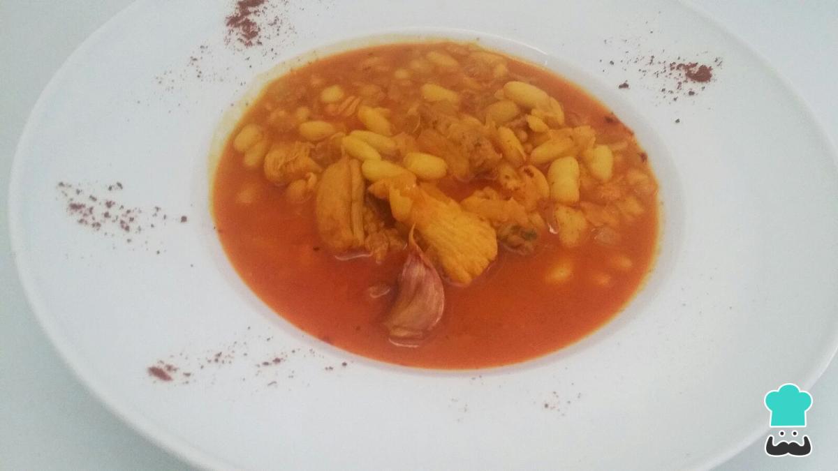 Receta de Alubias blancas con pollo