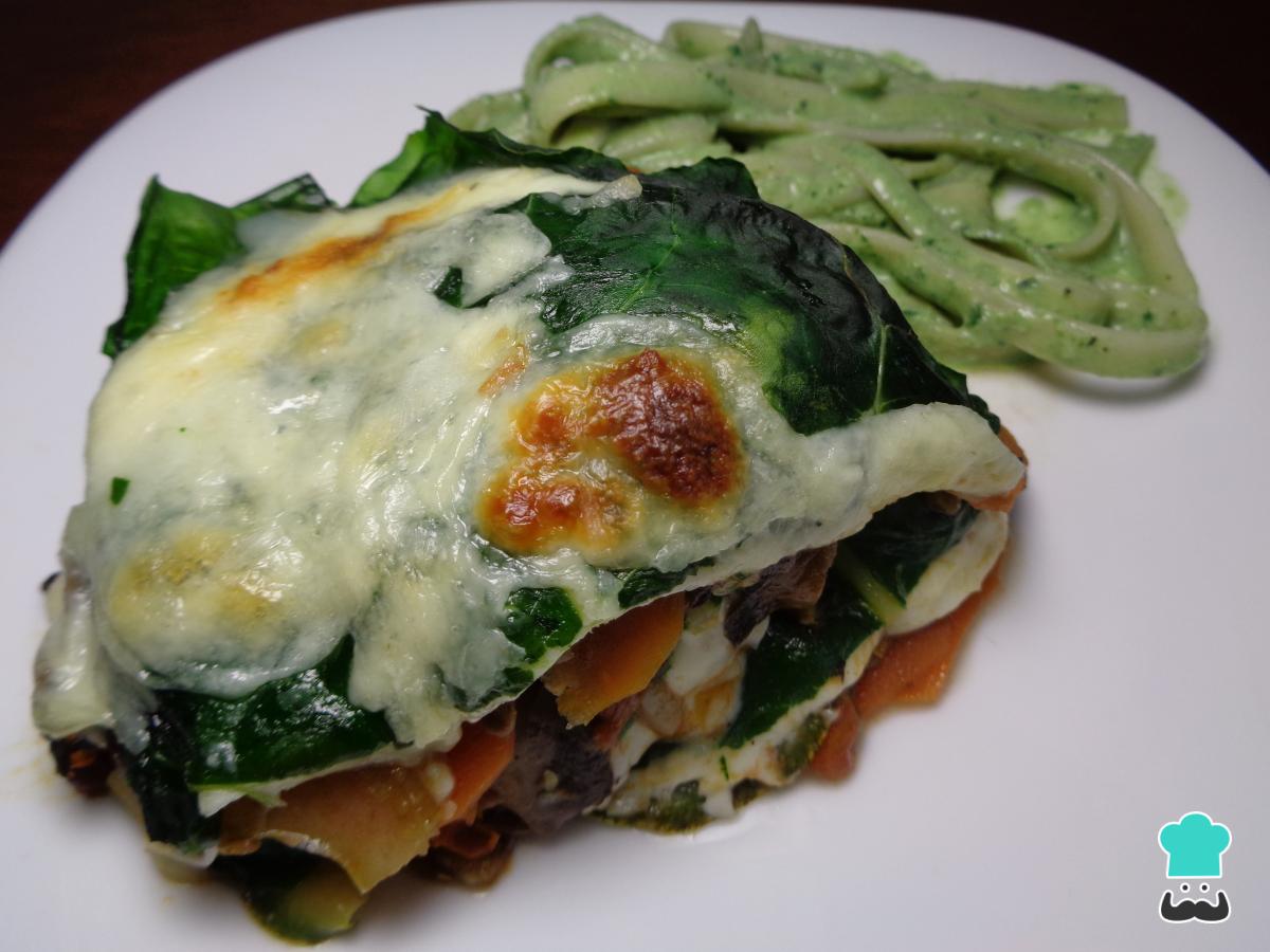 Receta de Lasaña de acelga y queso