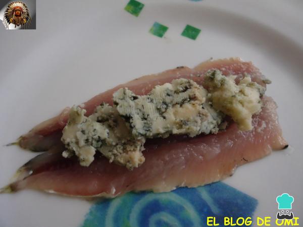 Receta de Sardinas Rellenas De Queso Cabrales - Paso 2