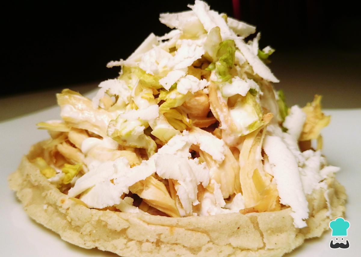 Receta de Sopes de pollo