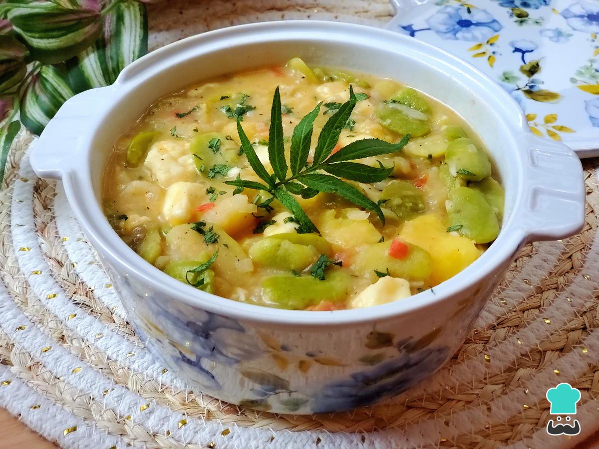 Receta de Capchi de habas