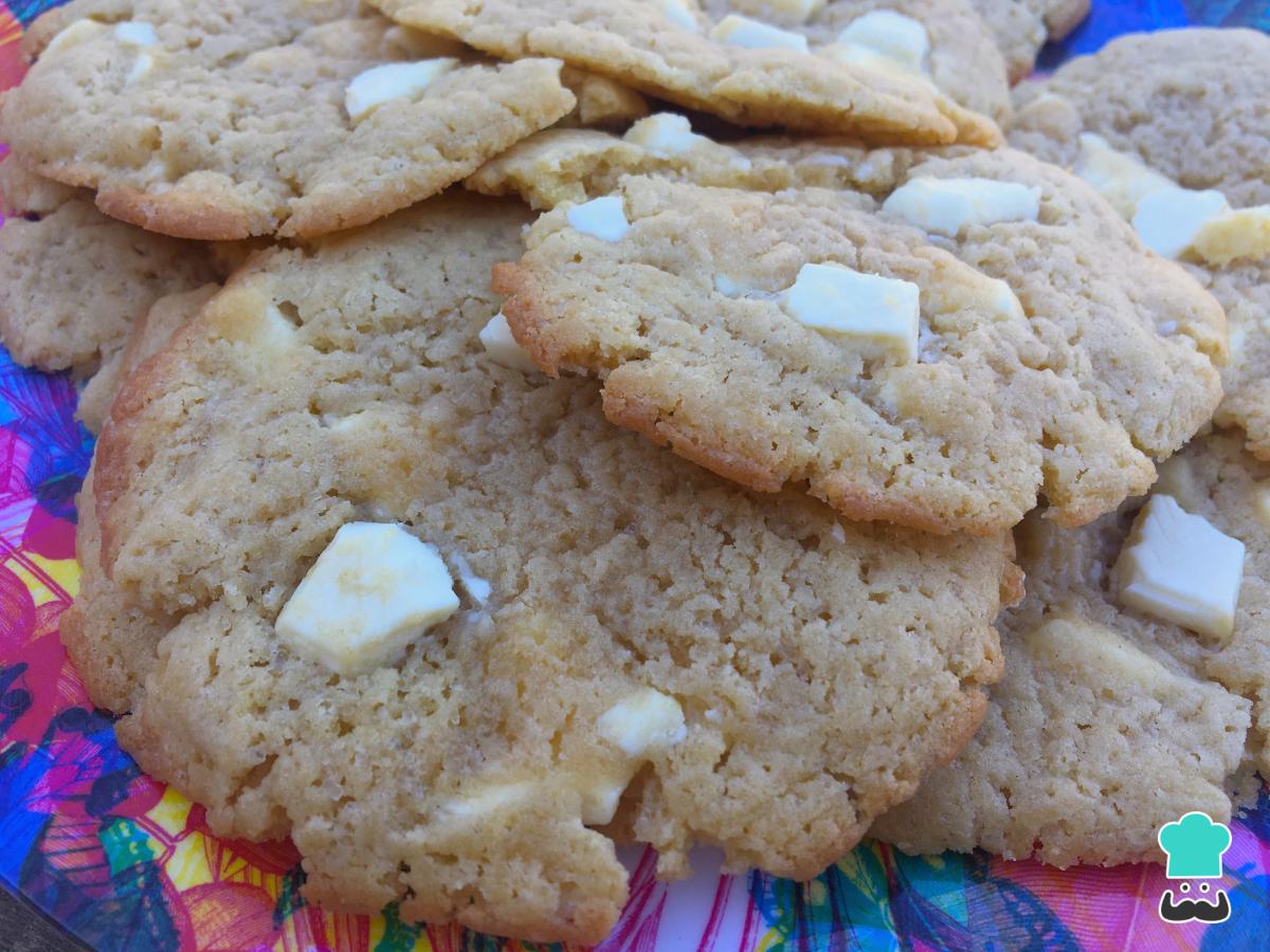 Receta de Cookies de chocolate blanco