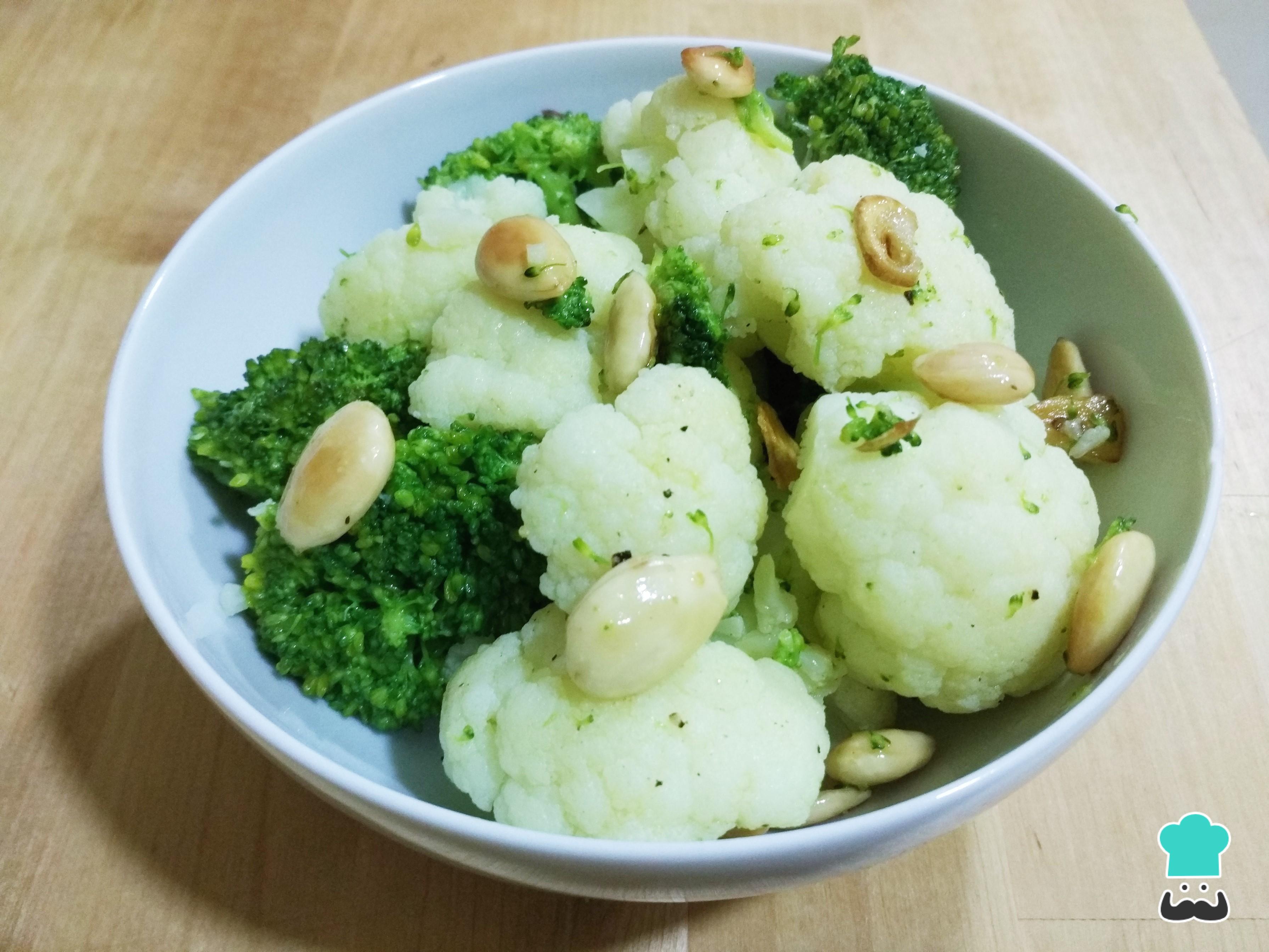 Ensalada de coliflor y brócoli - Fácil