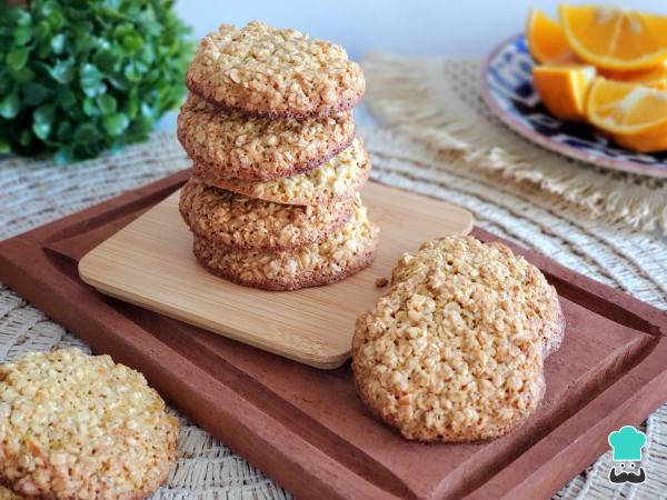 Receta de Galletas de avena y naranja