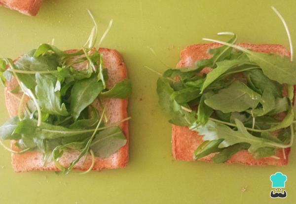 Receta de Sándwich de carpaccio - Sándwiches fríos gourmet - Paso 2