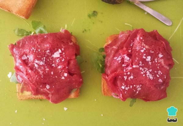 Receta de Sándwich de carpaccio - Sándwiches fríos gourmet - Paso 5