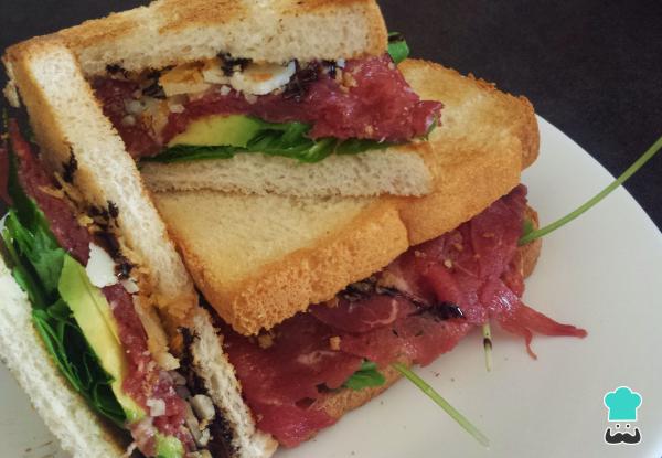 Receta de Sándwich de carpaccio - Sándwiches fríos gourmet - Paso 7