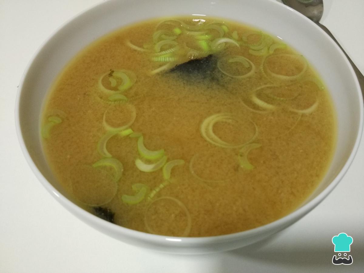 Receta de Sopa de miso vegana