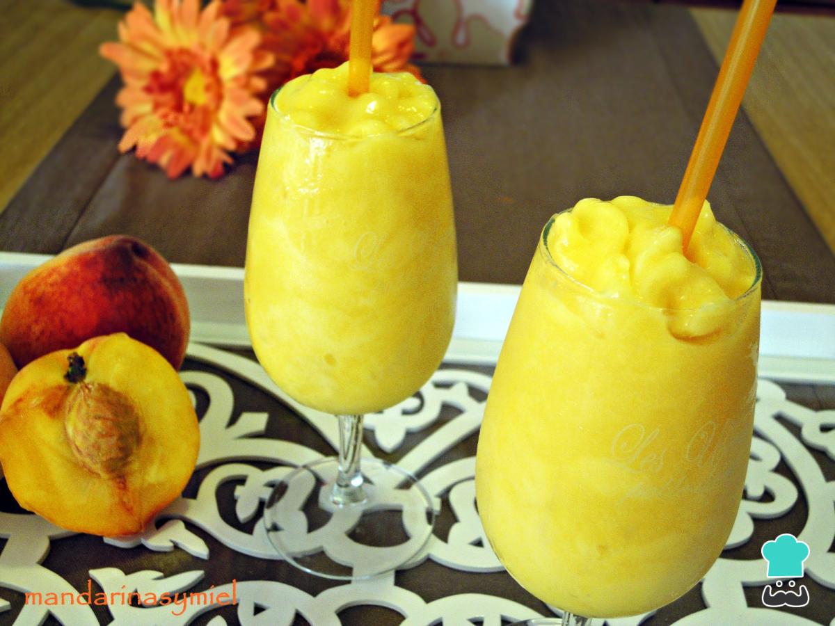 Receta de Sorbete de melocotón y limón