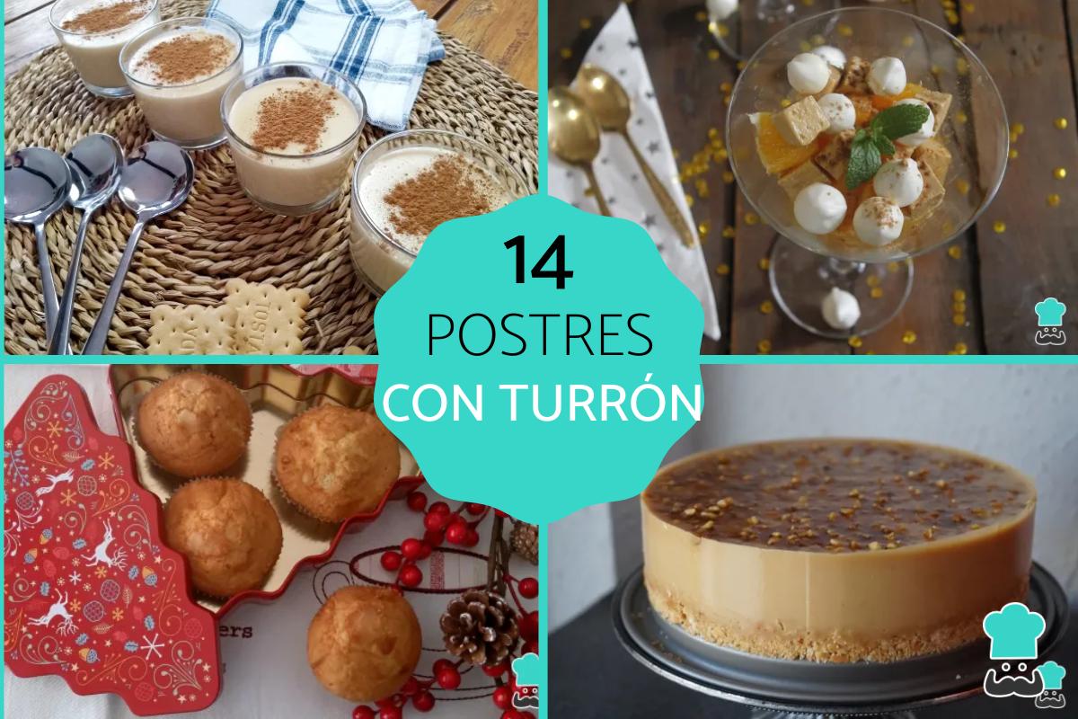 14 postres con turrón