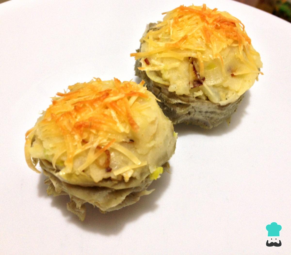 Receta de Alcachofas rellenas vegetarianas