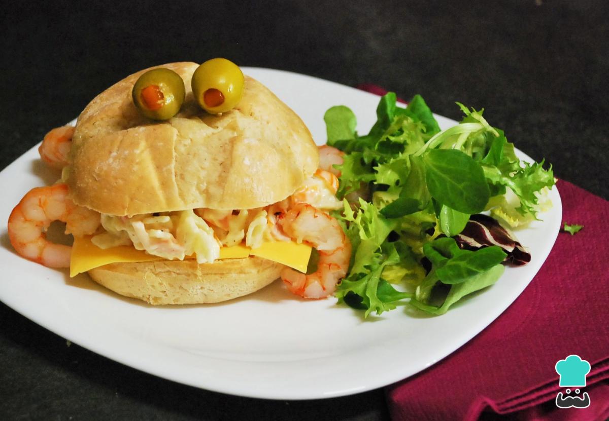 Receta de Sándwich de surimi para niños