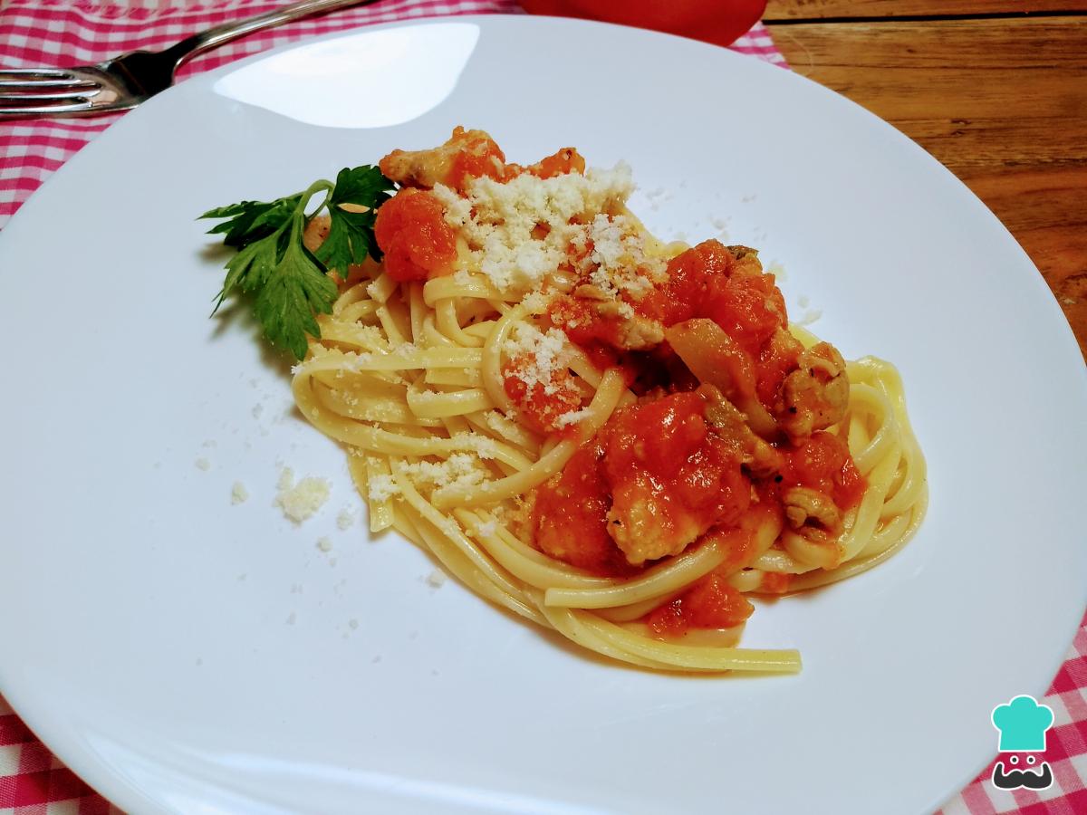Receta de Espaguetis a la amatriciana