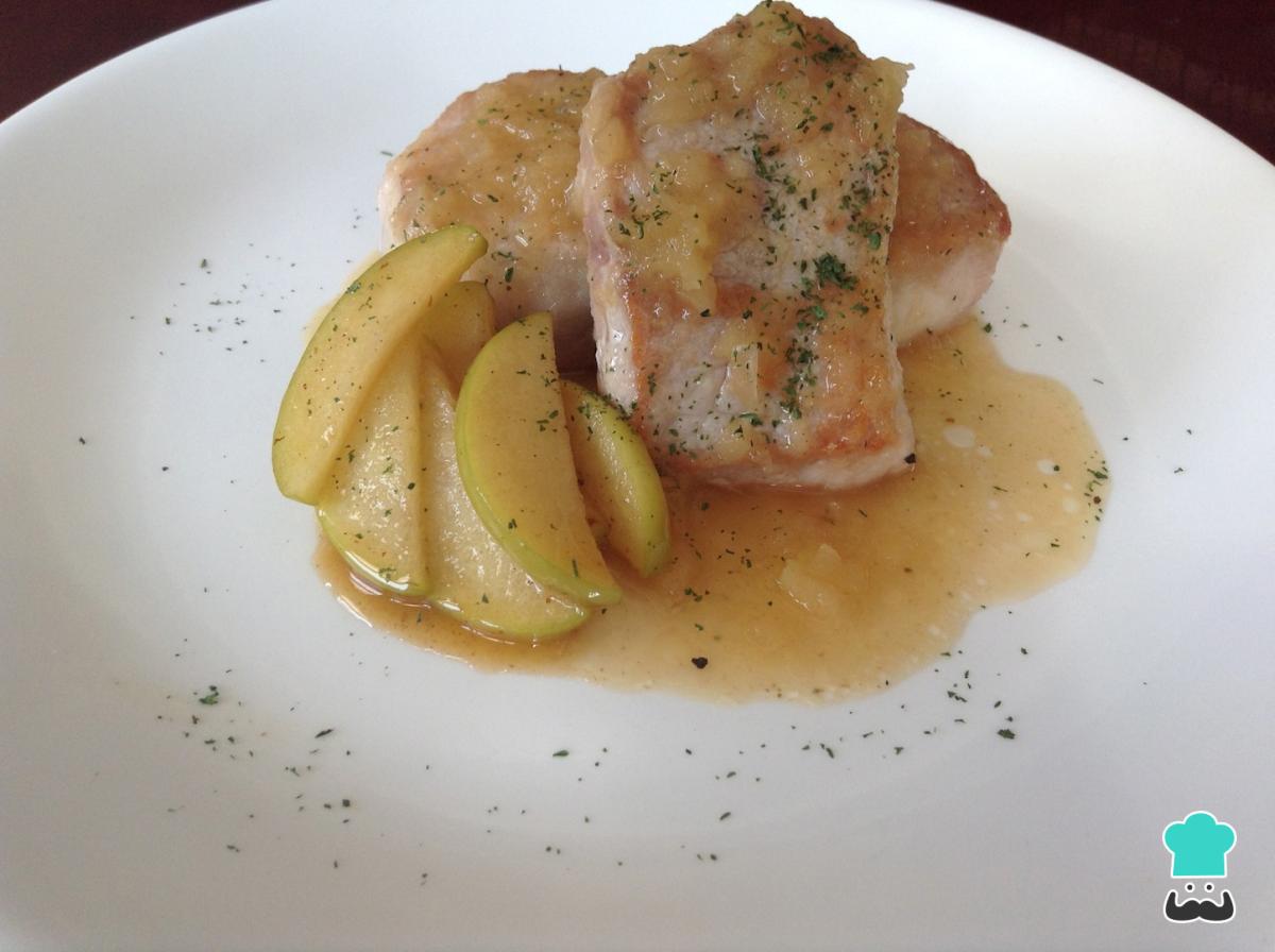 Receta de Lomo de cerdo a la manzana