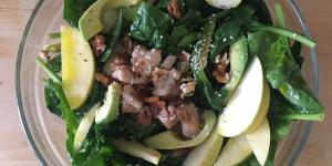 Receta de Ensalada de pollo paleo - Con fruta y verdura
