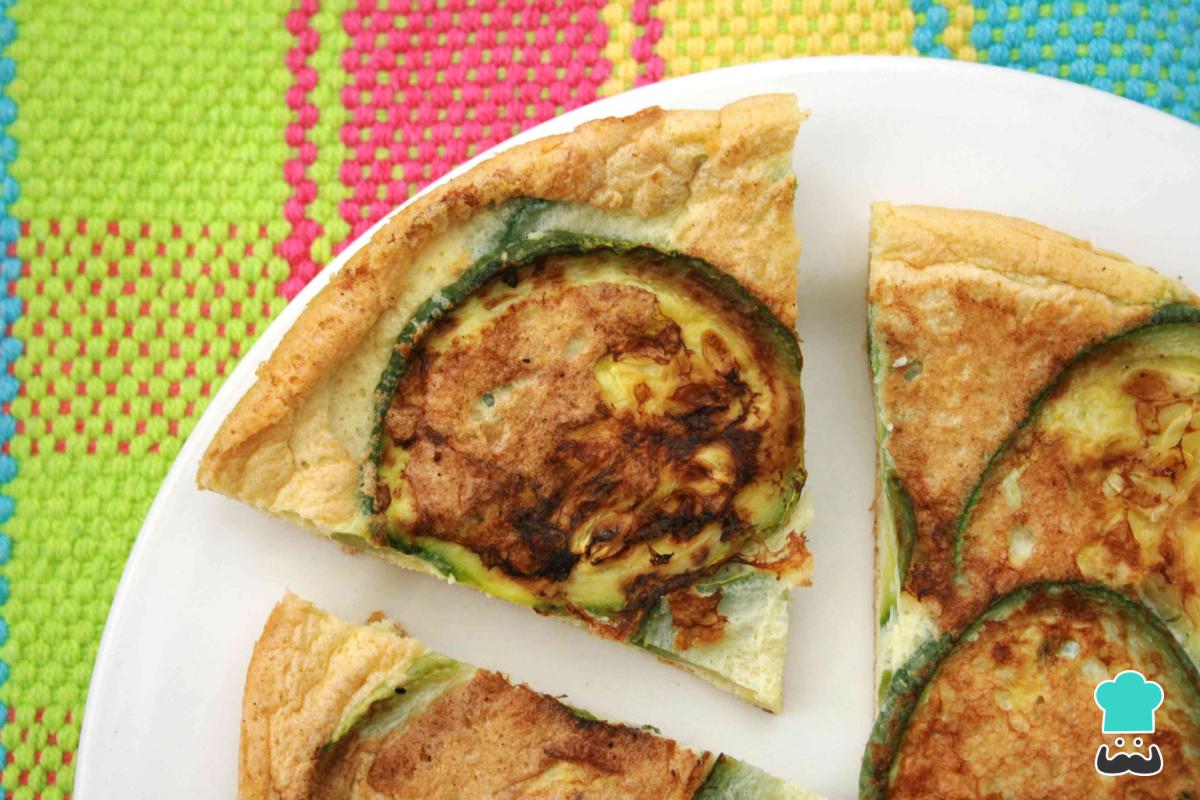 Receta de Tortilla de calabacín con queso