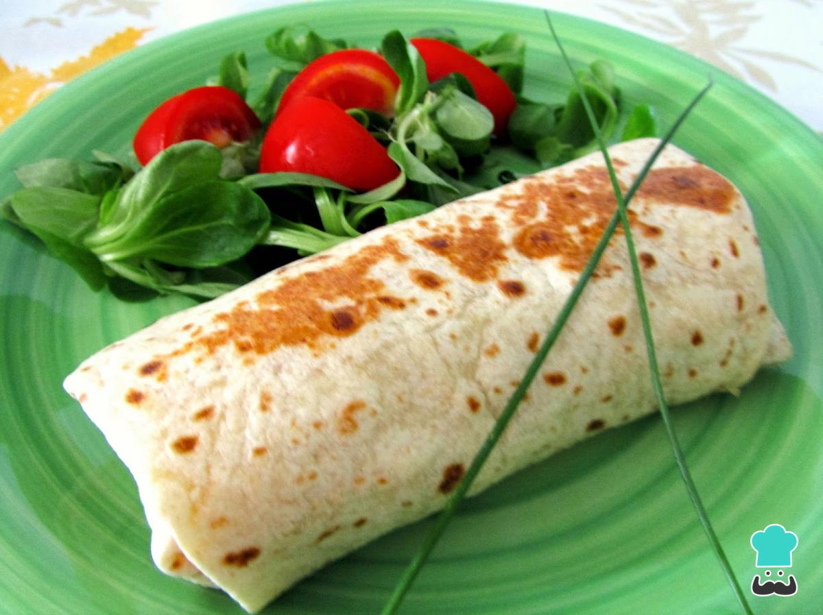 Receta de Wraps vegetarianos de setas