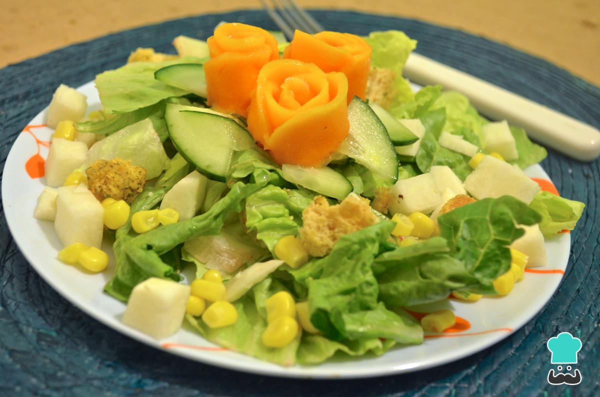 Receta de Ensalada de elote y jícama