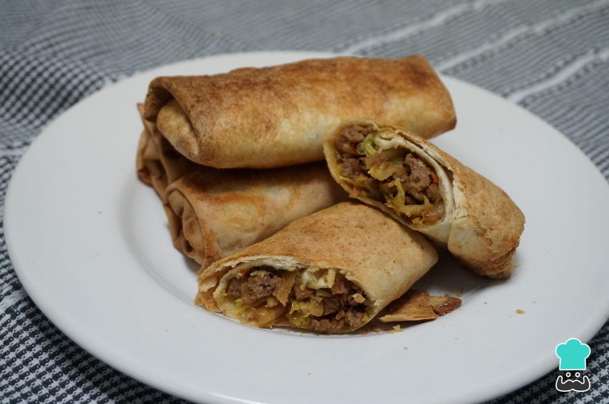Receta de Rollitos de primavera en freidora de aire