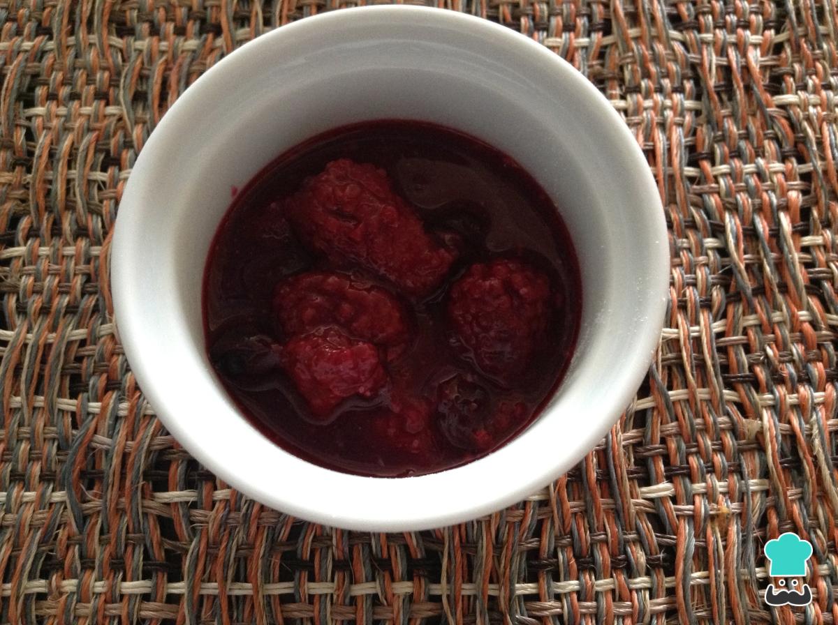 Receta de Salsa de frutos rojos
