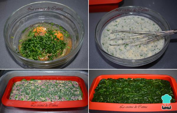 Receta de Pastel de verduras con huevo al horno - Paso 4