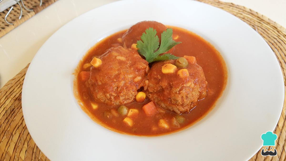 Receta de Albóndigas con arroz