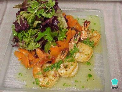 Receta de Ensalada de camarones a la vinagreta