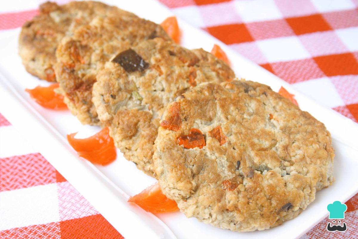 Receta de Hamburguesas de berenjena fáciles y ligeras