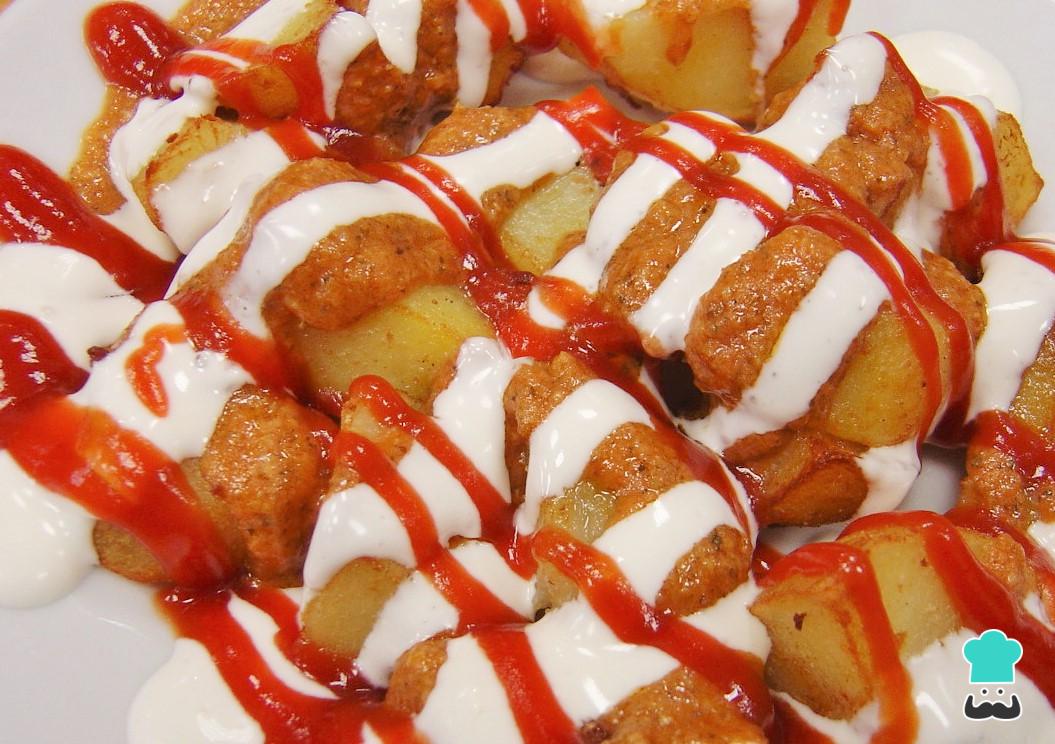 Patatas bravas con tabasco - Fácil