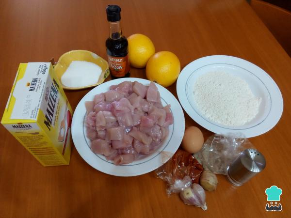 Receta de Pollo agridulce a la naranja - Paso 1