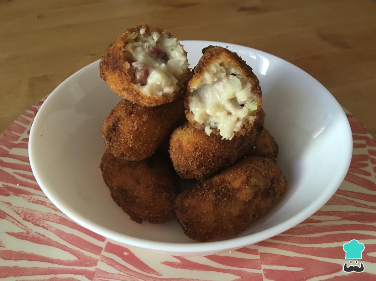 Receta de Croquetas de pollo y jamón