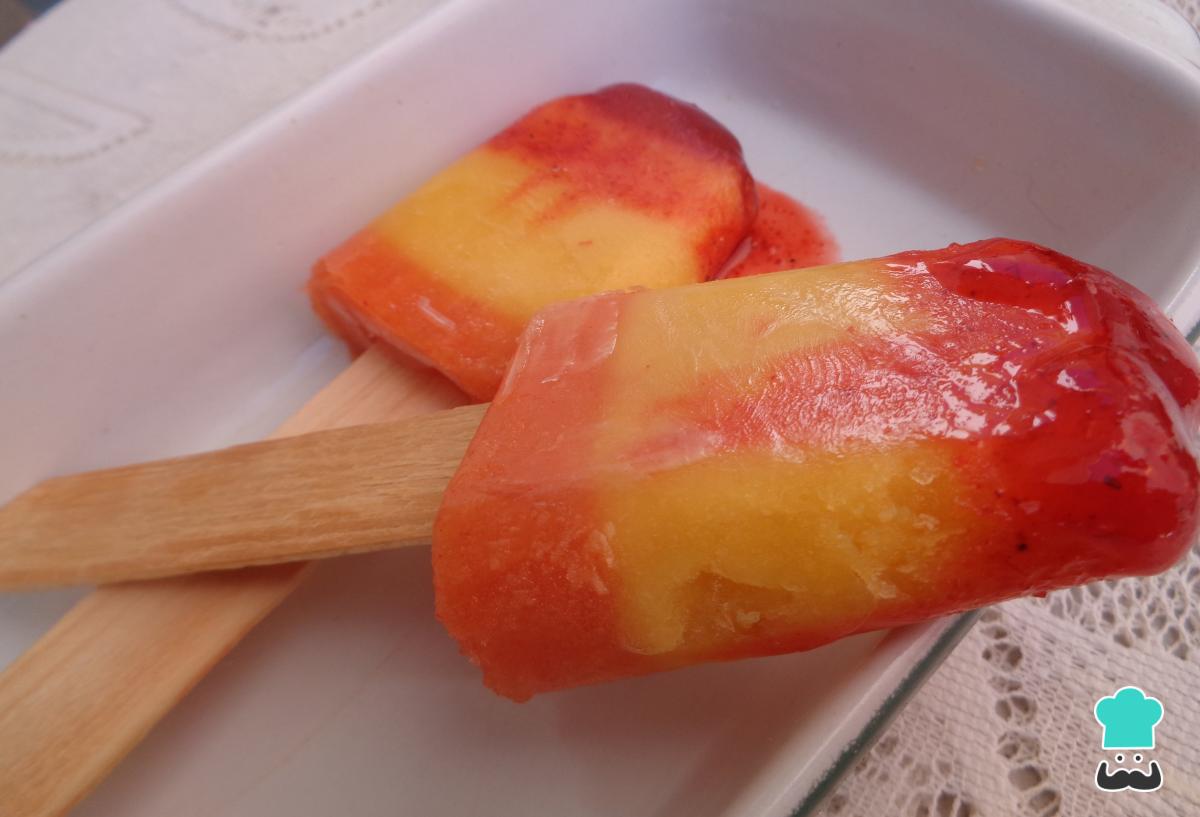 Receta de Paletas de hielo de mango con chamoy
