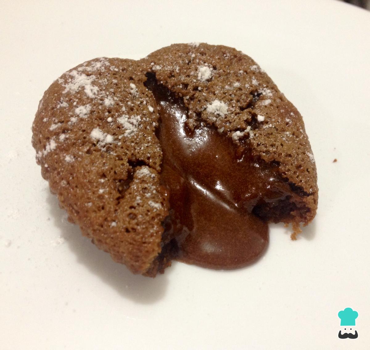 Receta de Volcán de chocolate esponjoso