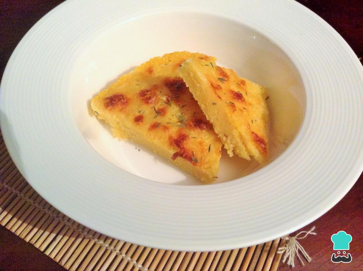 Receta de Polenta con queso