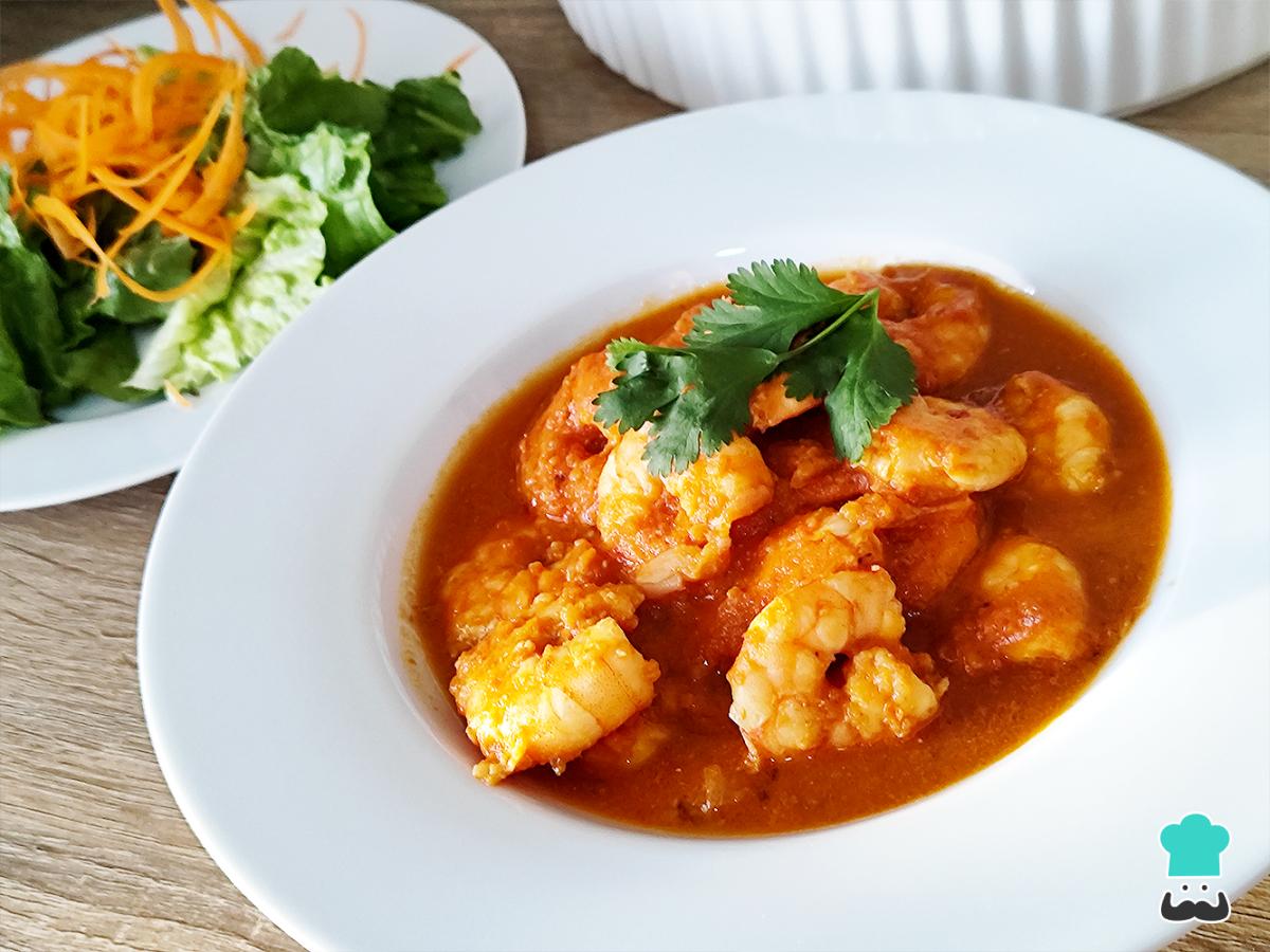Receta de Camarones enchipotlados