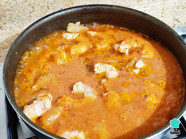 Receta de Camarones enchipotlados - Paso 4