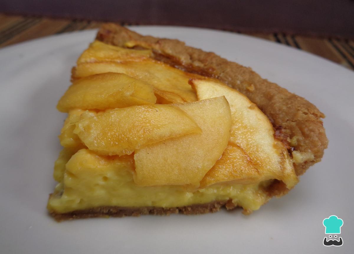 Receta de Tarta de manzana con base de galletas