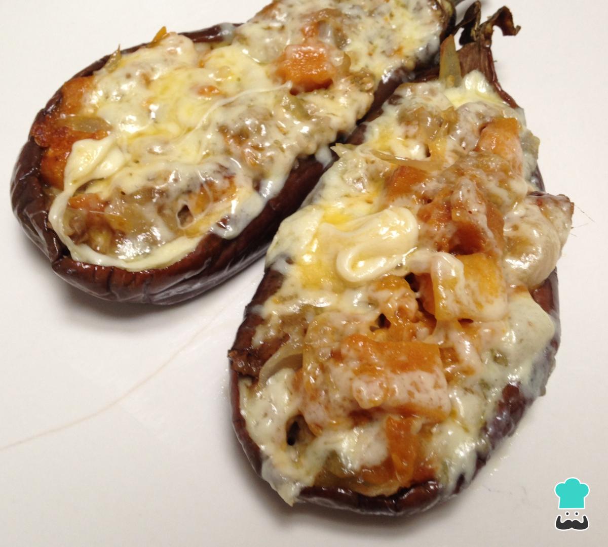 Receta de Berenjenas rellenas de calabaza y anchoas