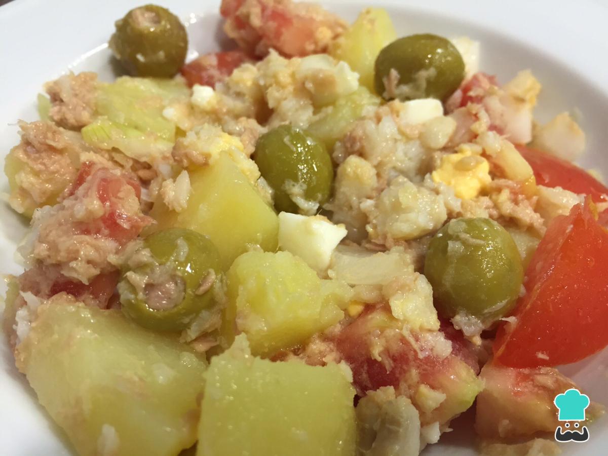 Receta de Ensalada de patata y bacalao