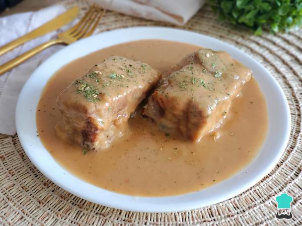 Receta de Solomillo en salsa de cebolla