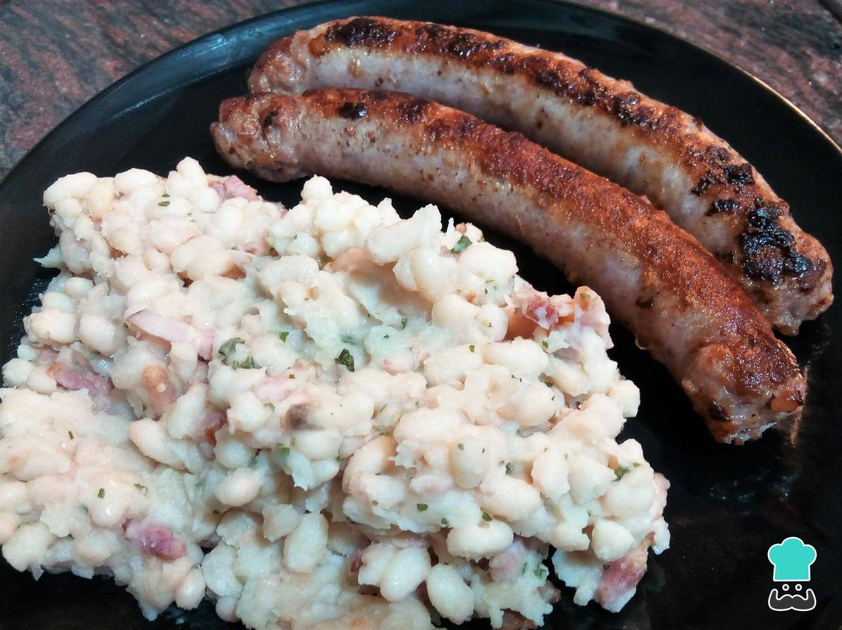 Receta de Butifarra con mongetes de bote