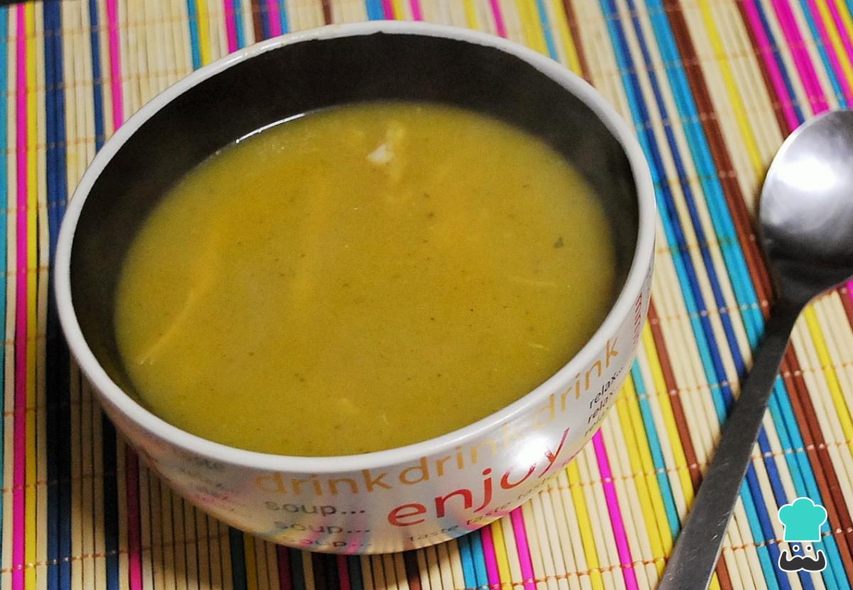 Receta de Sopa de pollo con verduras