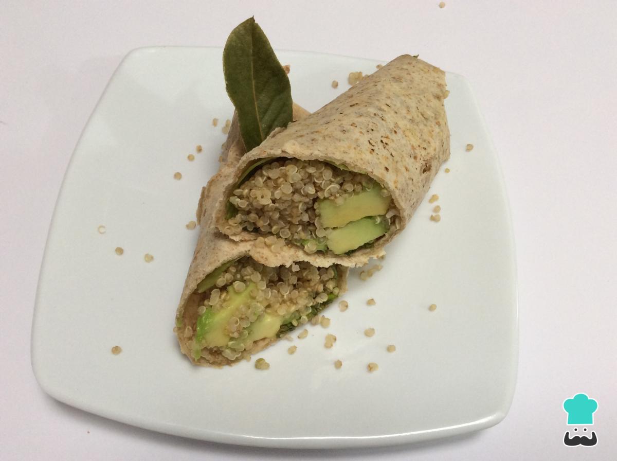 Receta de Wraps de quinoa y aguacate