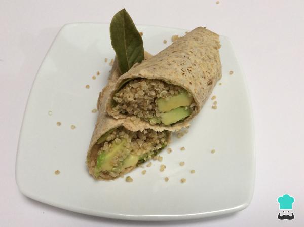 Receta de Wraps de quinoa y aguacate