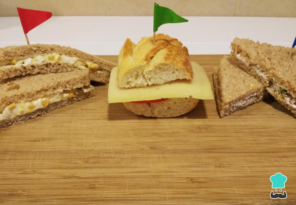 Receta de Bocadillos vegetarianos para niños
