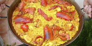 Receta de Paella de bogavante al horno