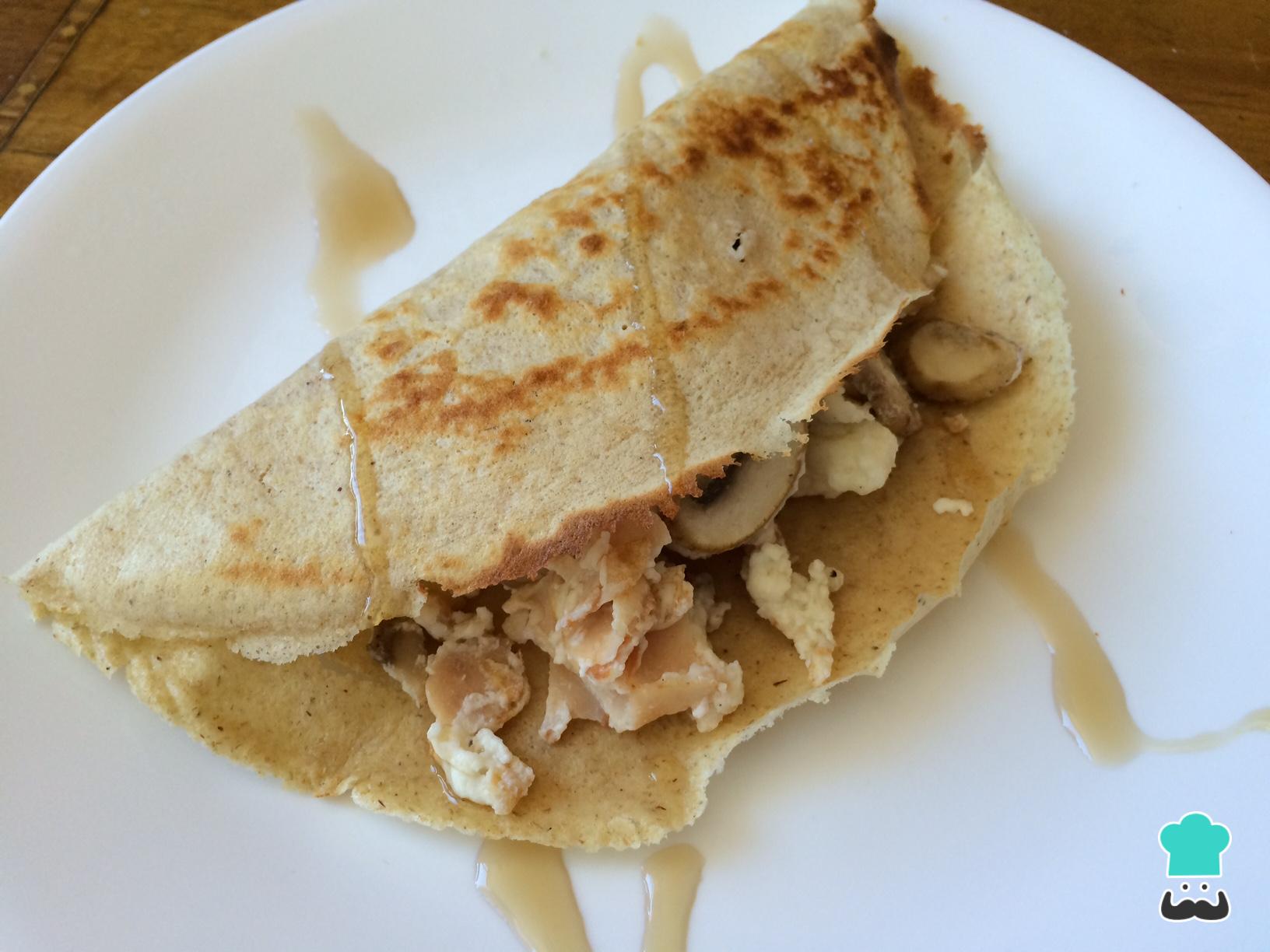 Crepes de avena salados